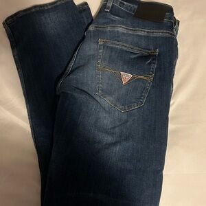 Guess Dark Blue Regular Straight Men's Jeans